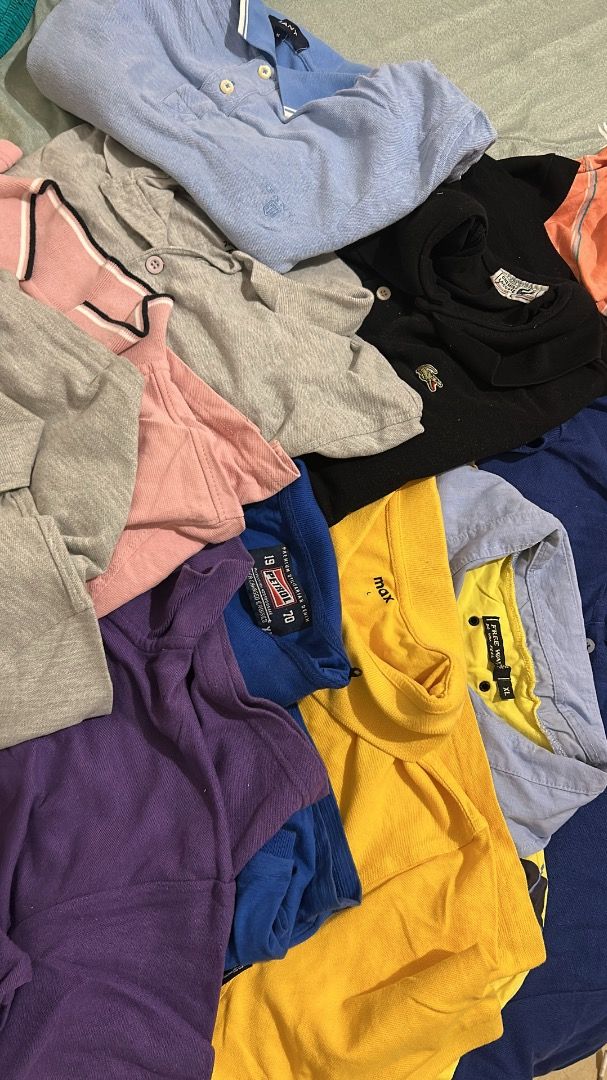 Assorted Polo Shirts Bundle Lacoste Tommy Hilfiger (Category: Tshirts & Polo Shirts ) located in Santa Rita. Submitted by colesclosette (Listing ID 1465676263, Image 1). Description: - Bundle deal: Selling all shirts together as one complete set - Brands included: Chemise Lacoste, U.S. Polo Assn., and Tommy Hilfiger - Assorted colors: Red, black, blue, yellow, and grey - Mixed sizes across the bundle Good for reselling Location- pampanga.
