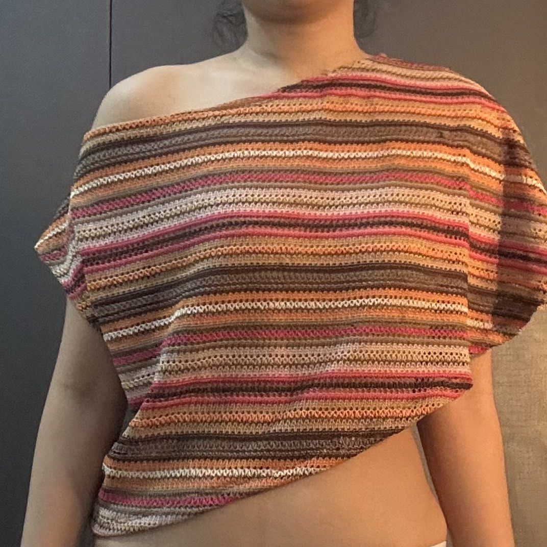 Asymmetrical boho summer top / cover up (Category: Others Tops) located in Quezon City. Submitted by thshxn21 (Listing ID 1465679888, Image 2). Description: ITEM DETAILS & SELLING TERMS * RFS: Not flattering on me * Fit Reference/Measurements: * Bust: 34” * Waist: 26” * Hips: 38” SHIPPING & PAYMENT * Delivery: Lalamove only (Buyer shoulders the shipping fee) * Payment via GCash / Bank Transfer PLEASE READ BEFORE BUYING * Pre-loved/Used unless sta