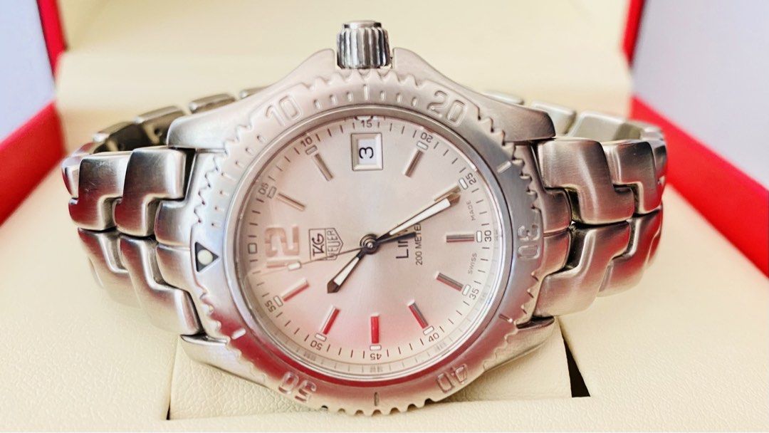 Auth Tag Heuer Link Watch for Men’s (Category: Men's Watches) located in San Fernando. Submitted by rujaywatches (Listing ID 1465707822, Image 2). Description: Auth Tag Heuer Link Watch for Men’s -36mm Case Size -Sapphire Glass -Silver Dial -Swiss Made -Stainless Steel -Quartz Movement -Small to Large Wrist Size -With Provided Box -In Excellent Condition 📌Disclaimer:📌 I Claim to be a Legit Watch Reseller. All Products, Names, Brands, and Logos 