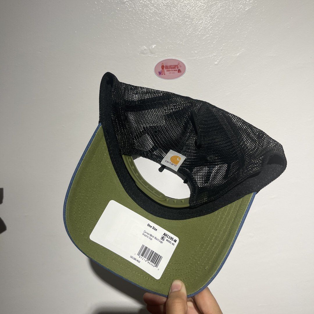 AUTH/BNEW CARHARTT SCRIPT TRUCKER CAP (Category: Caps & Hats) located in Davao. Submitted by alyssaclosett (Listing ID 1465708048, Image 3). Description: AUTH - BNEW ONLY 1 AVAILABLE .
