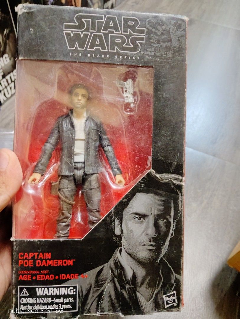 Authentic Black Series Captain Poe Dameron (Category: Action & Battle Toys) located in Mabalacat. Submitted by babyjamil1919 (Listing ID 1465709513, Image 1). Description: Authentic as is only box 6/10.