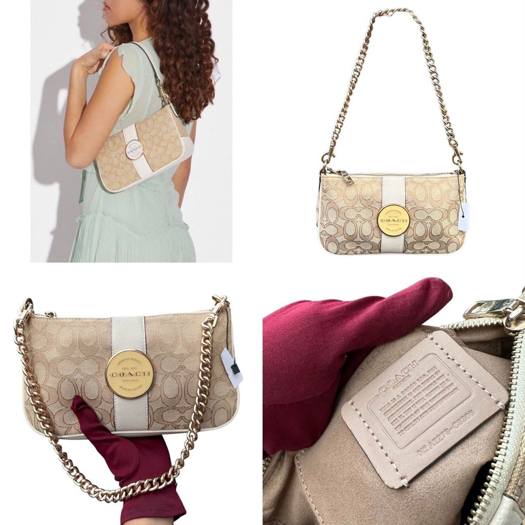 Authentic COACH (Category: Shoulder Bags) located in San Fabian. Submitted by rei_aniels (Listing ID 1465579329, Image 1). Description: Authentic COACH Like new Kili Bag Kasya Long wallet Nylon Leather Magaan lng ang chain Super ganda sa actual .