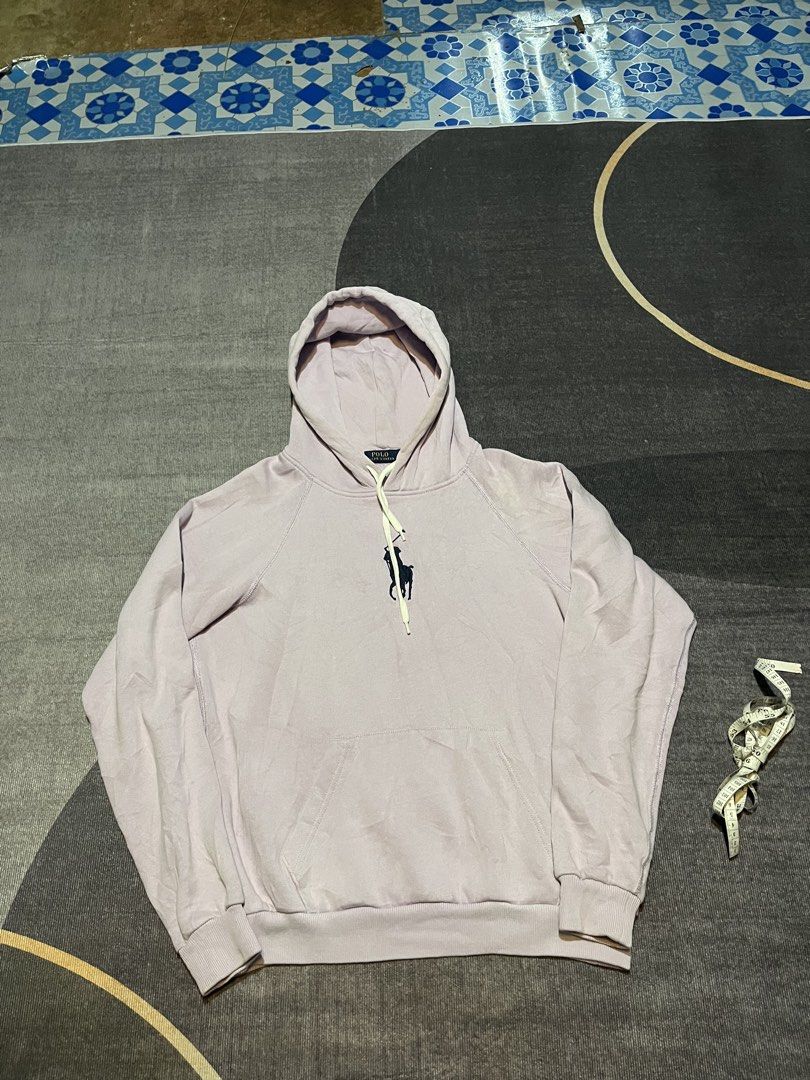 authentic Polo Ralph Lauren Big Pony (Category: Coats, Jackets and Outerwear) located in City of Isabela. Submitted by ibzagga (Listing ID 1465734813, Image 1). Description: Polo Ralph Lauren Big Pony Hoodie 🧸✨ • Size: S/P (Small/Petite) • Color: Pastel Lavender / Lilac • Condition: Authentic with QR Code. May minor issue sa likod (swipe to last pic for details, maliit na butas/tahi—easy fix!). • Price: [Ilagay ang iyong presyo] DM for inquiries
