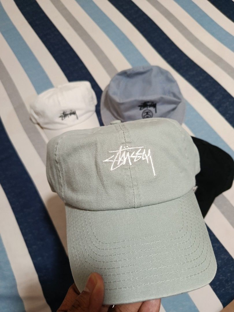 Authentic Stussy Caps (Category: Caps & Hats) located in Aroroy. Submitted by thelookbookph (Listing ID 1465749254, Image 2). Description: All from Australia Denim Bucket Hat Stock Logo Black Stock Logo White Limited Colorway Stock Logo Sage Green Australia Exclusive Release.
