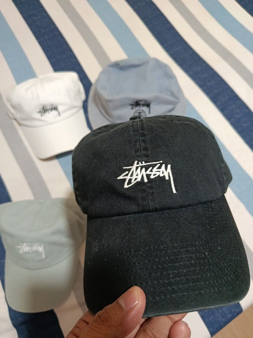 Authentic Stussy Caps (Category: Caps & Hats) located in Aroroy. Submitted by thelookbookph (Listing ID 1465749254, Image 3). Description: All from Australia Denim Bucket Hat Stock Logo Black Stock Logo White Limited Colorway Stock Logo Sage Green Australia Exclusive Release.
