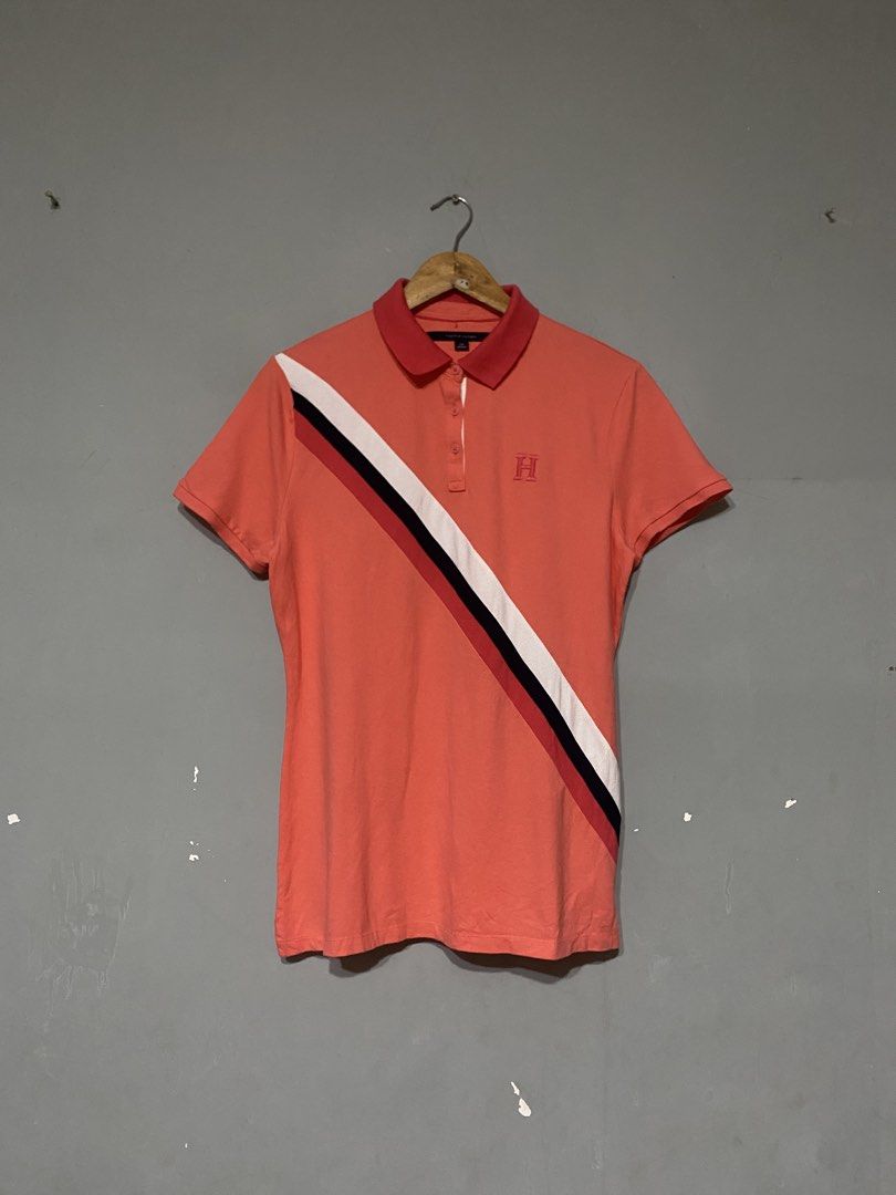Authentic Tommy Hilfiger Polo shirt (Category: Activewear) located in Antipolo. Submitted by treasurethings02 (Listing ID 1465682943, Image 1). Description: Tommy Hilfiger Polo Shirt Asnew Condition 10/10 CR Embroidery Logo Dimes 19W/26.5 MEDIUM WOMENS Photo Details 📌.