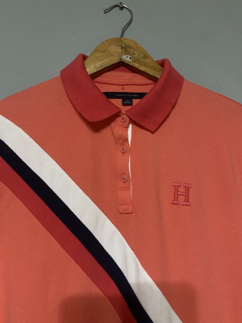 Authentic Tommy Hilfiger Polo shirt (Category: Activewear) located in Antipolo. Submitted by treasurethings02 (Listing ID 1465682943, Image 3). Description: Tommy Hilfiger Polo Shirt Asnew Condition 10/10 CR Embroidery Logo Dimes 19W/26.5 MEDIUM WOMENS Photo Details 📌.