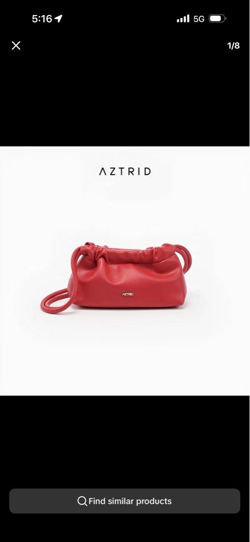 Aztrid Micro Dumpling Bag (Category: Cross-body Bags) located in Paranaque City. Submitted by bcia.abiera (Listing ID 1465662009, Image 1). Description: Used twice only Dm for the actual photo :).