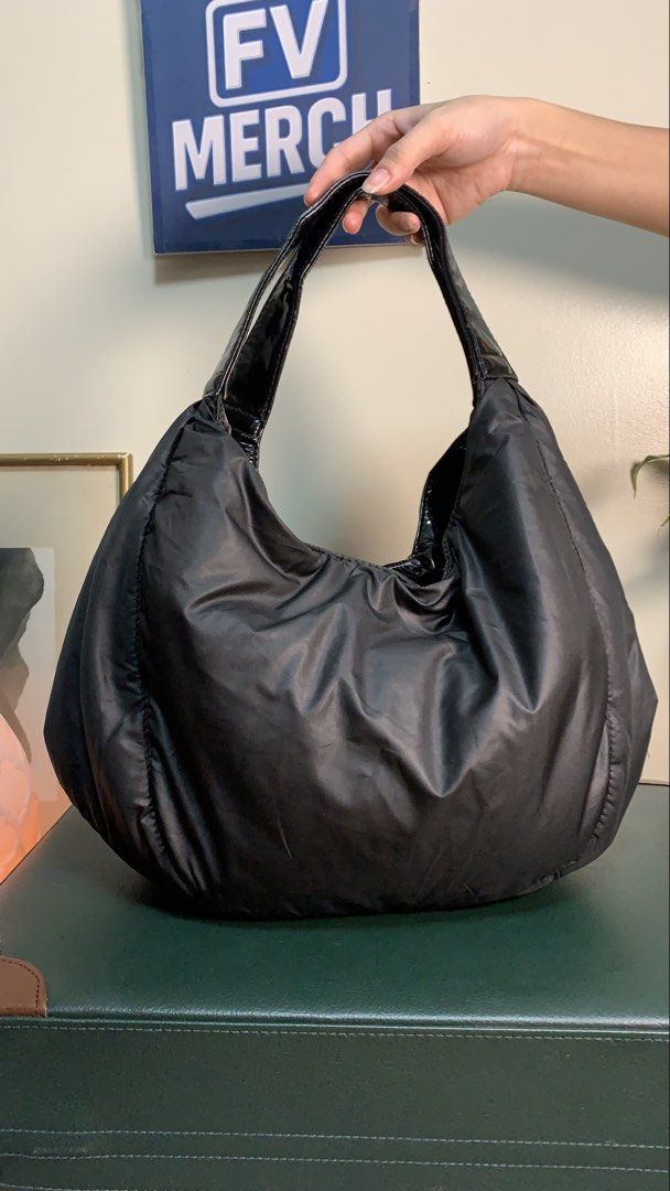 B3-Threes hobo-style nylon shoulder bag (Category: Shoulder Bags) located in Mandaluyong City. Submitted by fv_merch (Listing ID 1465717197, Image 1). Description: ₱ 600 B3-Threes | slouchy, hobo-style nylon shoulder bag | leather handles; gathered silhouette and an integrated wide shoulder strap; #hobobag Issues: Minor Sign of Usage More photos in comment section. ⚠ DISCLAIMER: All brand names, logos, and trademarks belong to their respective ow