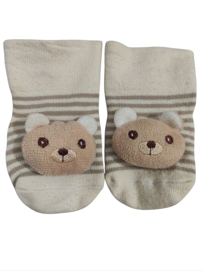 Baby Socks Striped with 3D Teddy Bear Faces (Category: Babies & Kids Fashion) located in Taguig. Submitted by rai.a.c (Listing ID 1465753173, Image 1). Description: .
