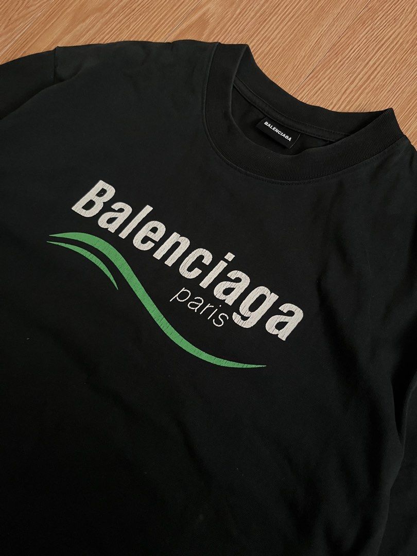 Balenciaga boxy shirt (Category: Tshirts & Polo Shirts ) located in Sorsogon. Submitted by archiverags (Listing ID 1465603397, Image 3). Description: FIXED PRICE (not accepting offers below) 22x26 Altered hem No issues Solid fitting.