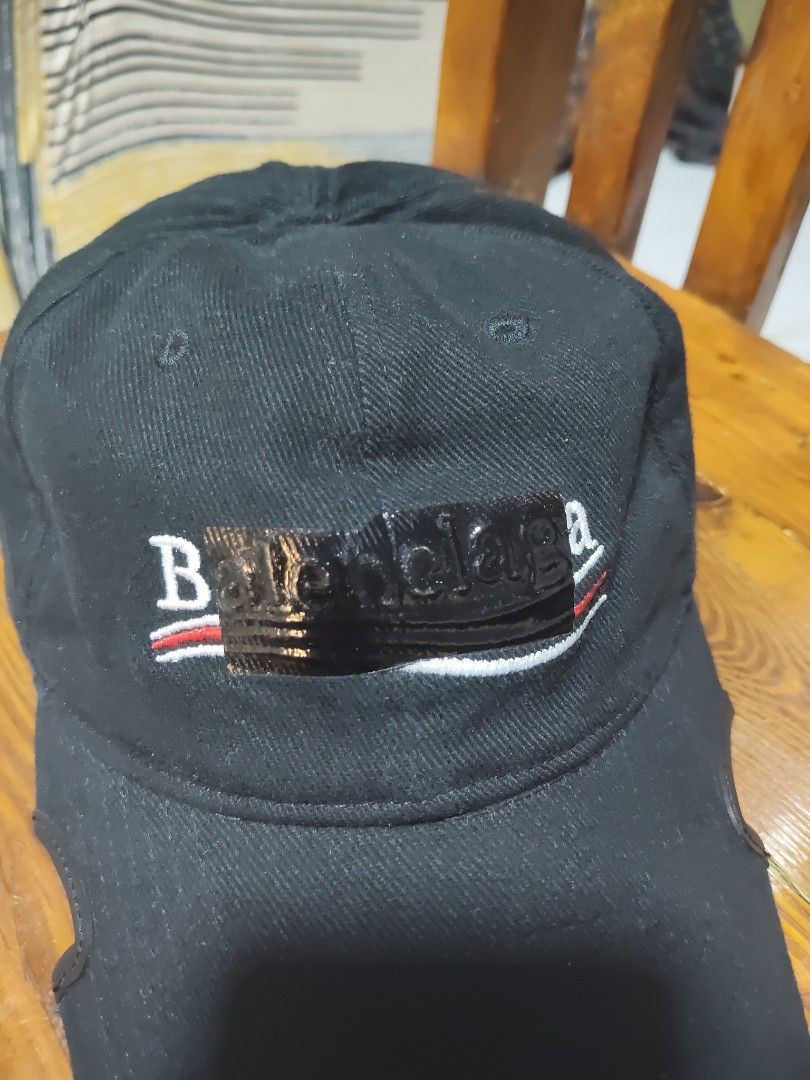 Balenciaga cap (Category: Luxury Apparel) located in Paranaque City. Submitted by reymart_1 (Listing ID 1465672596, Image 3). Description: -like new condition -like new color rate -distressed -adjustable strap -very good for rich looking.