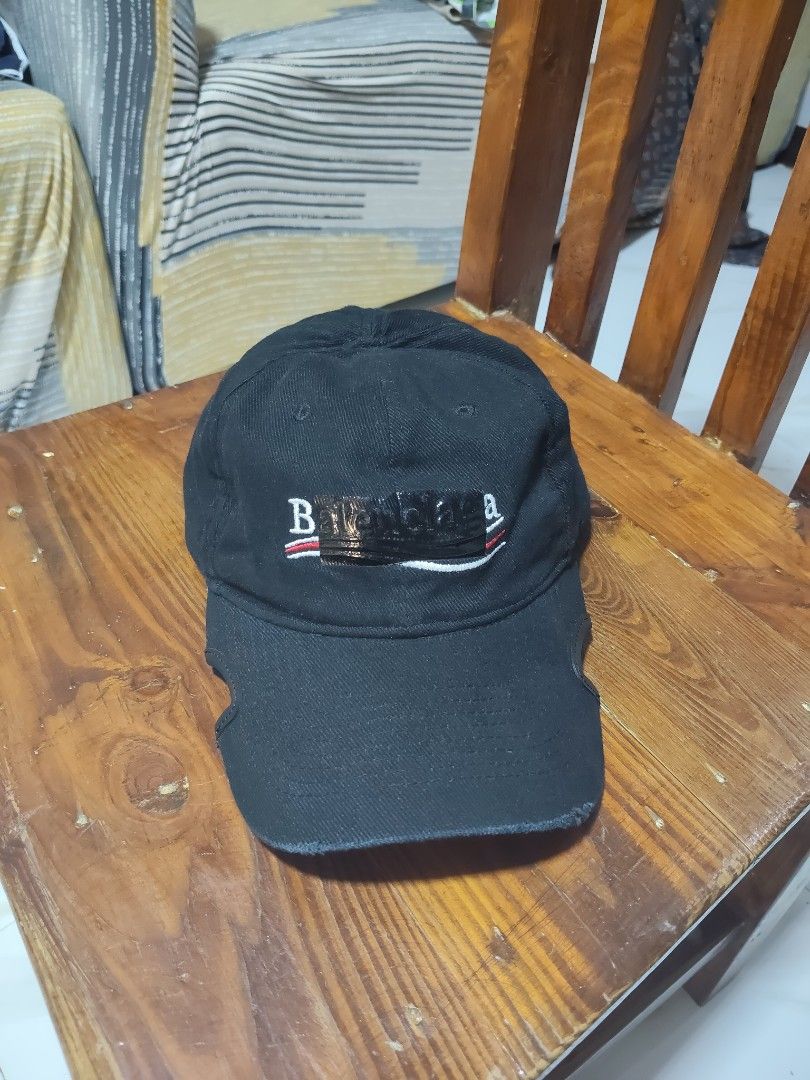 Balenciaga cap (Category: Luxury Apparel) located in Paranaque City. Submitted by reymart_1 (Listing ID 1465672596, Image 2). Description: -like new condition -like new color rate -distressed -adjustable strap -very good for rich looking.