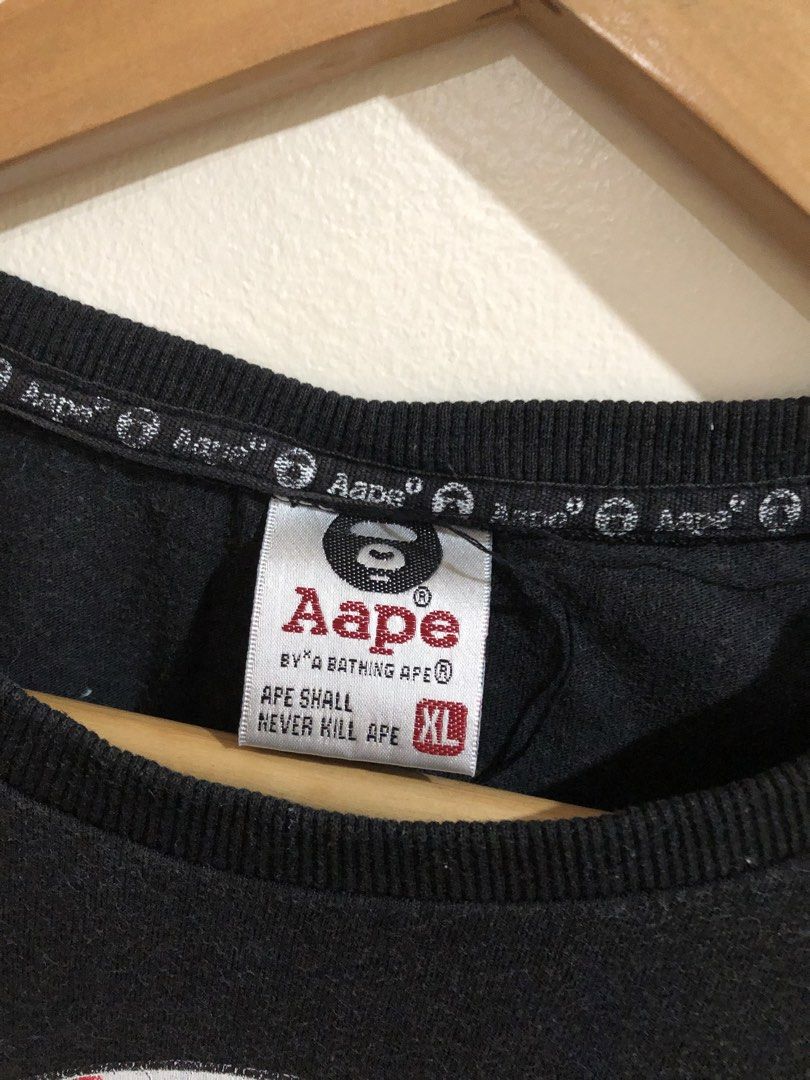 Bape Aape Logo Tee (Category: Tshirts & Polo Shirts ) located in Manila. Submitted by picklerick_collects (Listing ID 1465645976, Image 2). Description: 26x20.