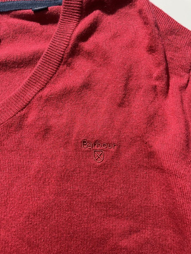 Barbour V-Neck Knitted Sweatshirt (Category: Tshirts & Polo Shirts ) located in Quezon City. Submitted by metro_junkie.ph (Listing ID 1465713135, Image 3). Description: Barbour V-Neck Knitted Sweatshirt Size Large on Tag (23 x 30.5) Verygood Condition Can Pass as Excellent Need Wash All Detail Posted 380 + SF.