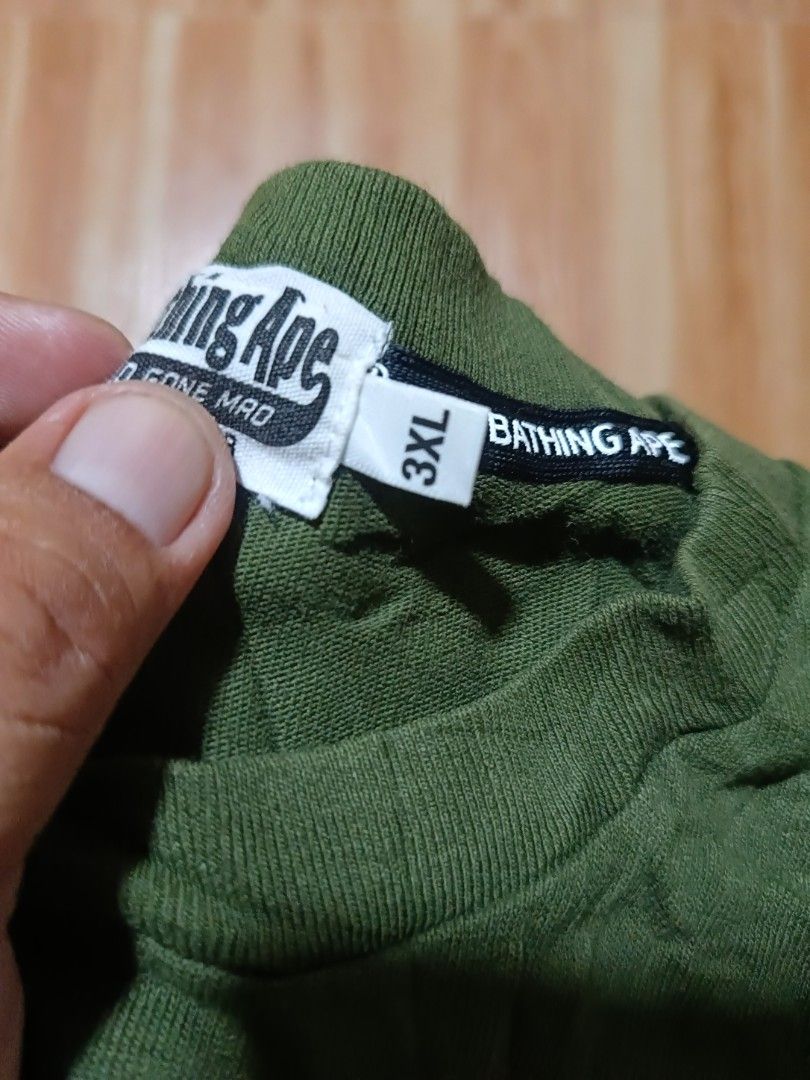 bathing ape (Category: Tshirts & Polo Shirts ) located in Manila. Submitted by jheizkiehi39708 (Listing ID 1465756354, Image 2). Description: like new no issue size 3xl 10/10 28x34.