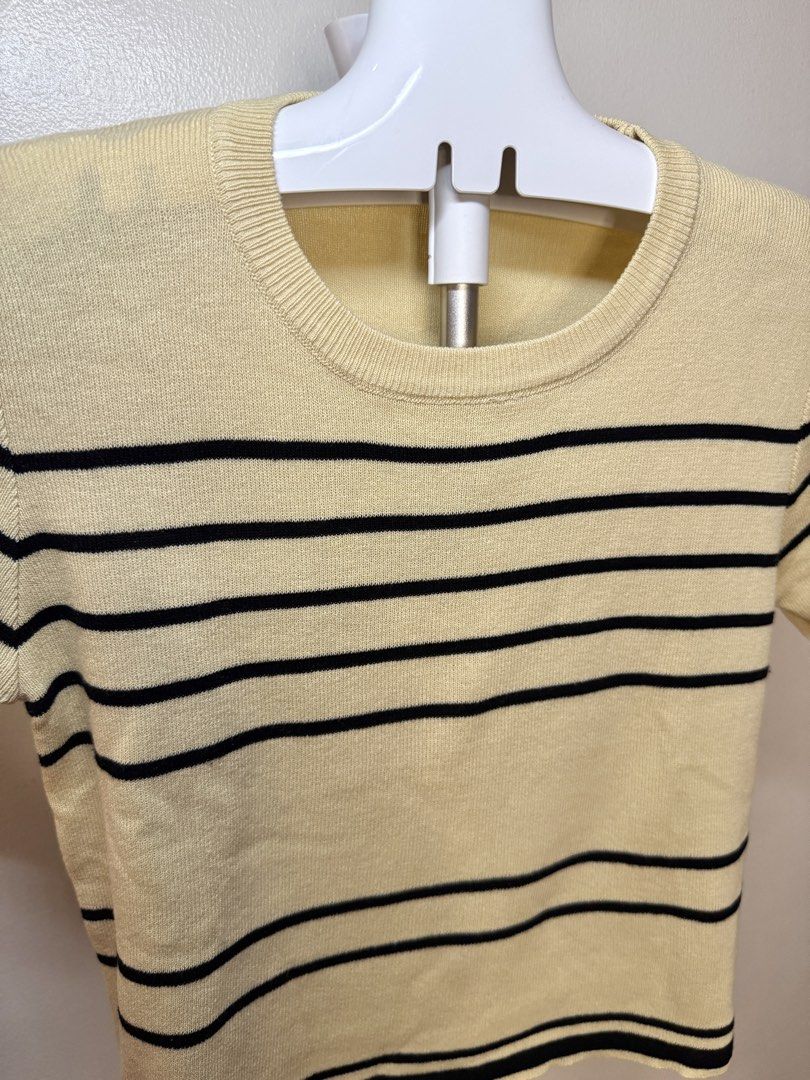 Beige & Black Stripes Ribbed Shirt (Category: Shirts) located in Quezon City. Submitted by wear.again.ph (Listing ID 1465736379, Image 2). Description: .