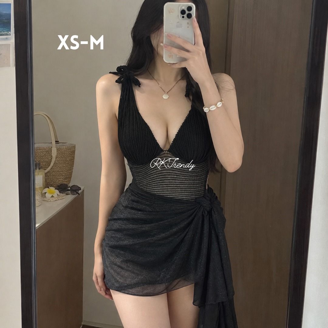 BLACK ONE PIECE WITH SCARF (Category: Bikinis & Swimsuits) located in Quezon City. Submitted by rktrendyph (Listing ID 1465640258, Image 1). Description: All items are: ✔️ Available ✔️ Preloved ✔️ Ready to Wear ✔️ Good as New sizes already included (uploaded photo) NOTE: The fit and appearance when worn may vary and are based on the model photos posted on our page. Actual photos of the item are included below each listing for your reference. If y