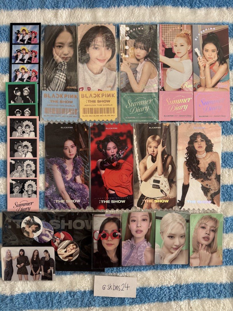 BLACKPINK The Show Summer Diary Photocards Set (Category: K-Wave Merchandise) located in Bulacan. Submitted by seankylebns (Listing ID 1465702968, Image 1). Description: wts lfb blackpink assorted pob pc set ₱3800 PAYO | ₱4200 DOP (2 wks) please help retweet, thank you! t. Jisoo Jennie Rosè Lisa Lalisa Ktown4u POB makestar yg volume photobook japan ums kit polaroid photocard set limited edition special the show summer diary in seoul the game.