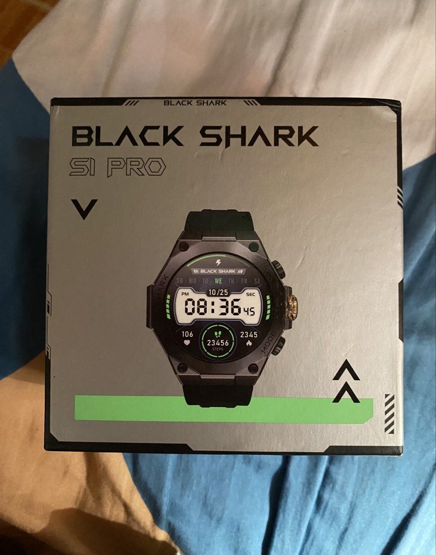 BLACKSHARK S1 PRO SMARTWATCH (Category: Wearables & Smart Watches) located in Cordova. Submitted by cris_market (Listing ID 1465588636, Image 3). Description: Bought in Saudi Arabia with Box and Charger 4K Fix, RSF: Need Allowance For my College LapuLapu/Cebu Location.