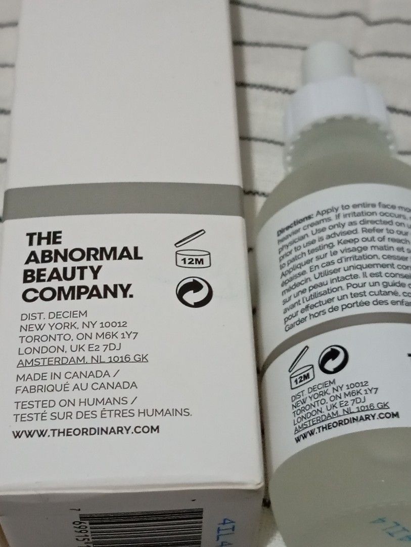 Bnew The Ordinary Niacinamide (60ml) (Category: Face Care) located in Quezon City. Submitted by hautethentic (Listing ID 1465658941, Image 2). Description: 100% Brand New and Authentic. Made in Canada.