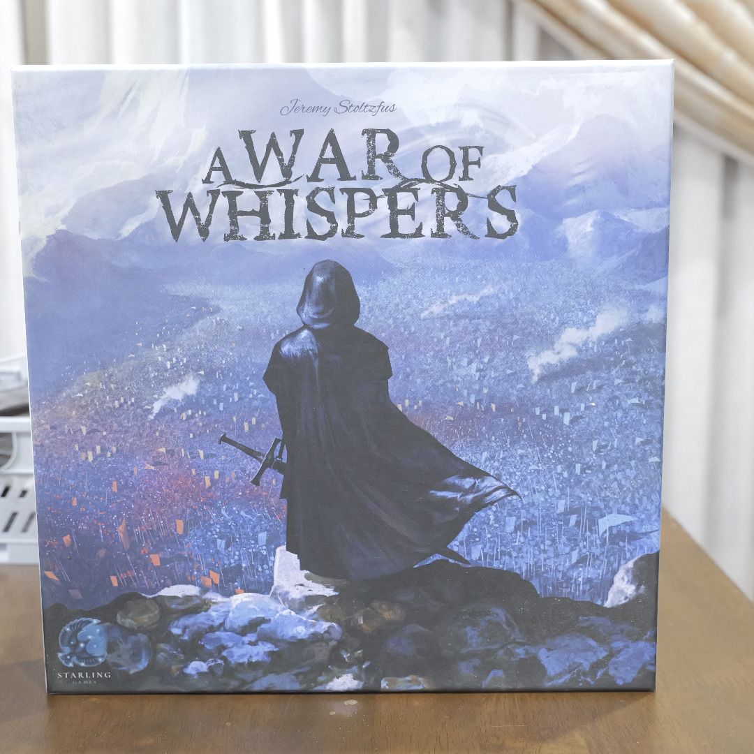 [BOARD GAME] A War of Whispers (Category: Board Games & Puzzles) located in Batangas. Submitted by ambiverity (Listing ID 1465747209, Image 1). Description: Product: [BOARD GAME] A War of Whispers Publisher: Starling Games Condition: Like New (Opened but Never Played) Shop Bought From: Gaming Library RFS: decluttering of place, does not spark joy anymore Shipping: LBC, Lalamove (Metro Manila and areas within reach) Payment: GCash/Maya/BDO.