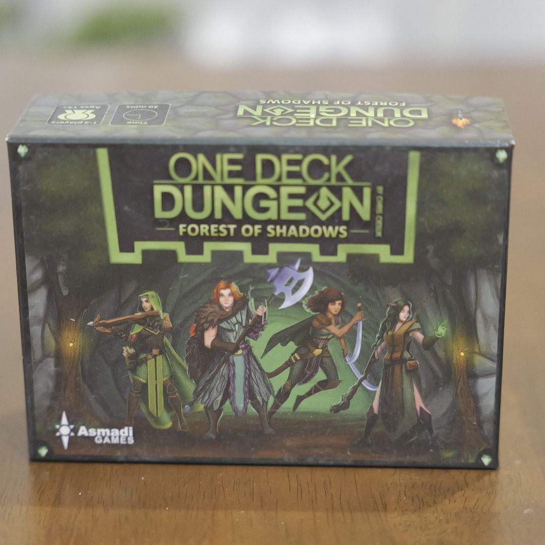 [BOARD GAME] ONE DECK DUNGEON - Forest of Shadows (Category: Board Games & Puzzles) located in Batangas. Submitted by ambiverity (Listing ID 1465749290, Image 1). Description: Product: [BOARD GAME] ONE DECK DUNGEON - Forest of Shadows Publisher: Asmadi Games Condition: Like New (Opened but never played) Shop Bought From: Geekbox PH RFS: decluttering of place, does not spark joy anymore Shipping: LBC, Lalamove (Metro Manila and areas within reach)