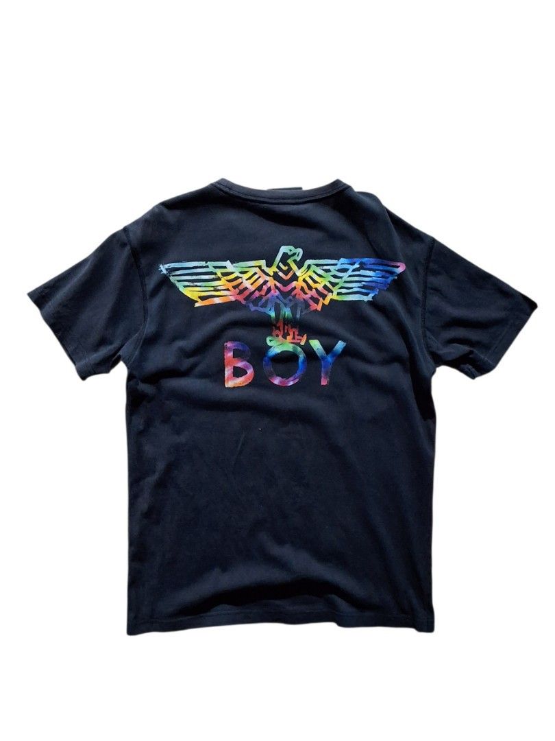 Boy London Script (Category: Tshirts & Polo Shirts ) located in La Trinidad. Submitted by lotionito2601 (Listing ID 1465673031, Image 2). Description: 300 shipped Boy London Size S on tag fit to large to xl 9/10 cr issue sunfade sa may neck, light cut washtag.