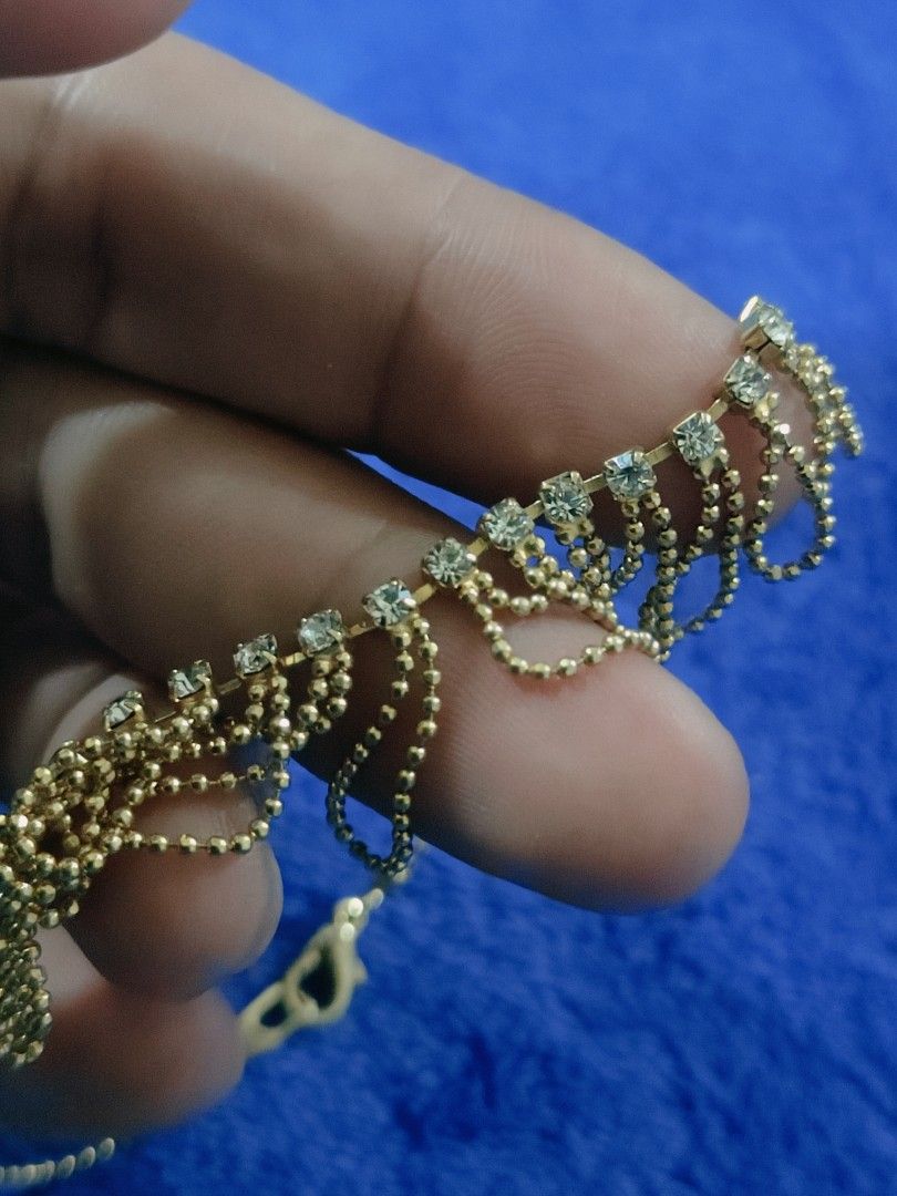 Bracelet gold with stone (Category: Other Accessories) located in Zamboanga. Submitted by ckealia (Listing ID 1465645889, Image 2). Description: guaranteed non tarnish no markings Reminders; When u click offer be sure u can pay..be a responsible buyer‼️.