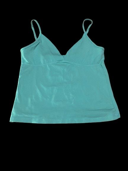 brandy melville teal amara tank (Category: Sleeveless) located in Manila. Submitted by mischkacalo (Listing ID 1465606456, Image 1). Description: - Brand: Brandy Melville - Material: 96% cotton, 4% elastane (soft & stretchy ribbed fabric) - never worn - can lalamove / deliver - payment thru: gcash - can meetup uptc .