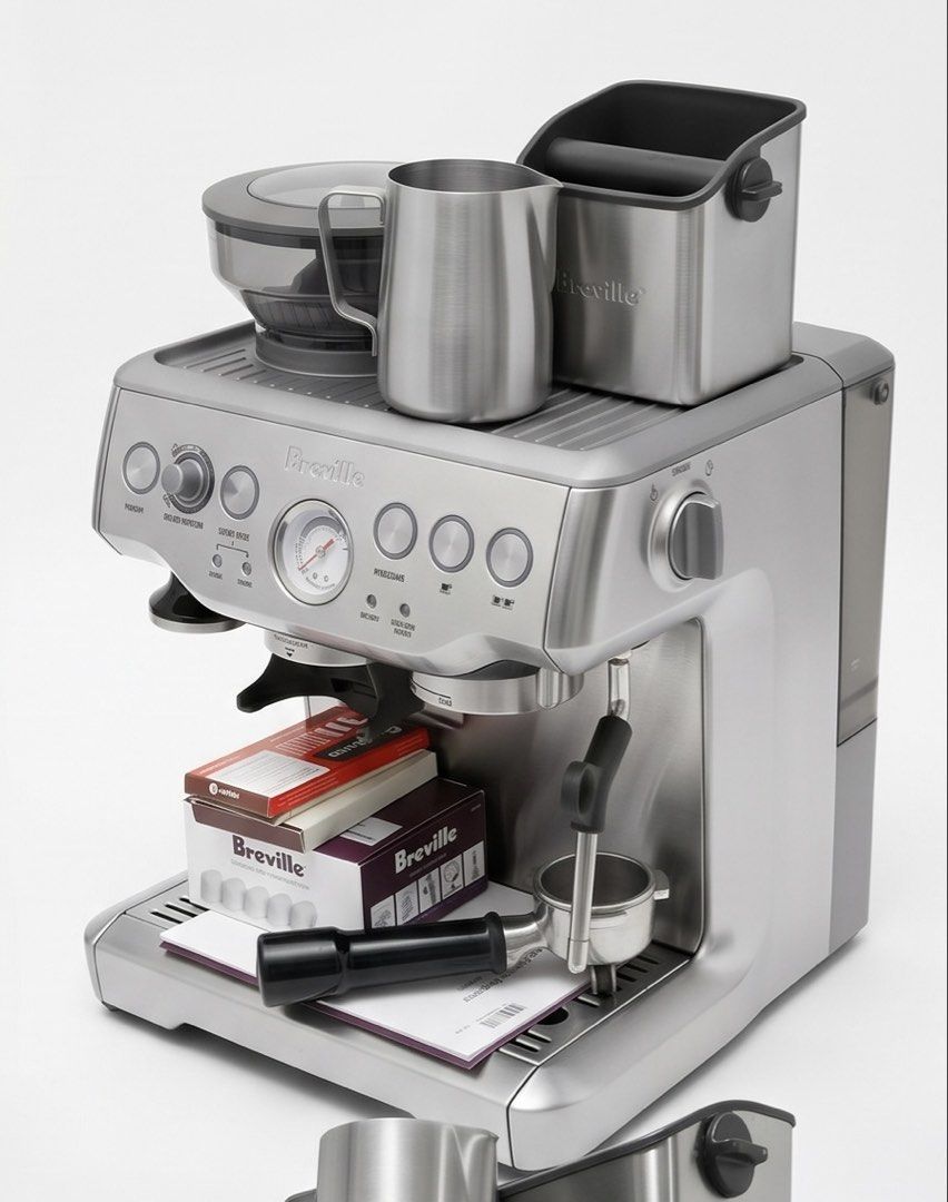 Breville Barista Express Espresso Machine (Category: Coffee Machines & Makers) located in Makati City. Submitted by klprimeresellph (Listing ID 1464641481, Image 2). Description: ‼️Selling our Breville Barista Express Espresso Machine‼️ ‼️₱ 33,000‼️ ‼️ Breville Barista Express Espresso Machine ‼️ In excellent, perfectly working condition. Condition: 10/10 functional Lightly used, mostly as home display. No known issues. With complete accessories.