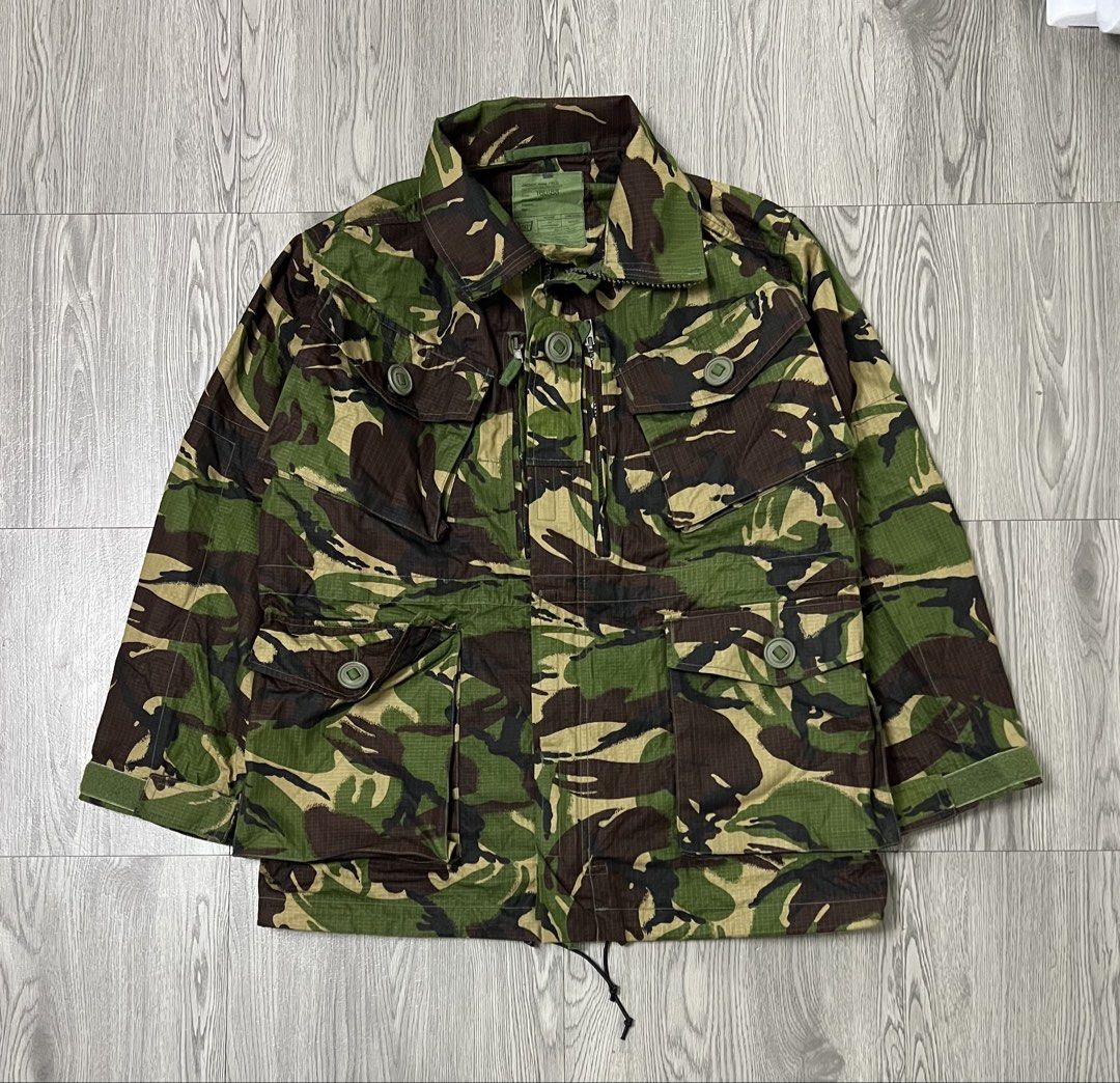 British Army DPM Camouflaged Field Jacket (Category: Coats, Jackets and Outerwear) located in Bacoor. Submitted by southlocalgarage (Listing ID 1465674490, Image 1). Description: British Army DPM Camouflaged Field Jacket Size on tag 160/88 Excellent condition No issue Actual dimes! Width-22 Length-30 Sleeve length-23 Armfit-18 Price 1850+sf Dm to Purchase📩.