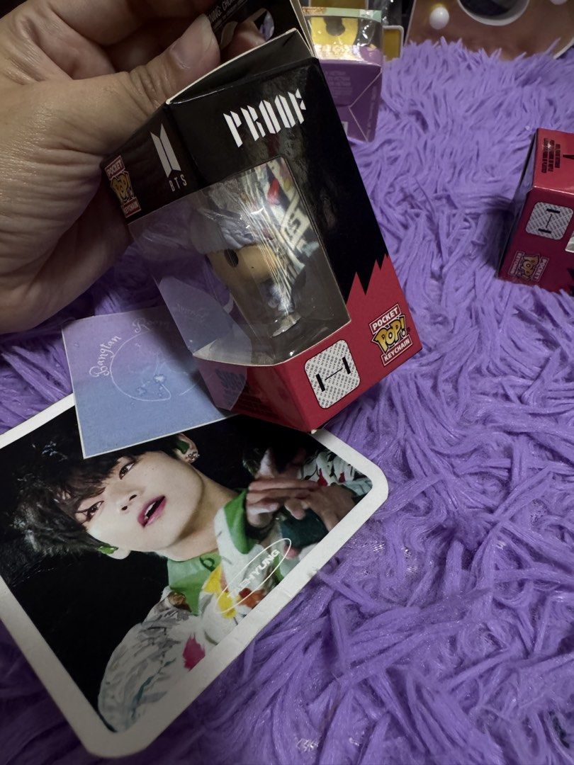Bts suga funko keyring proof (Category: K-Wave Merchandise) located in Pasig City. Submitted by queenv18 (Listing ID 1465598540, Image 2). Description: Onhand items in PH ready to ship merch are directly shipped from korea / taiwan / japan / us 101% legit Brandnew Plus sf .
