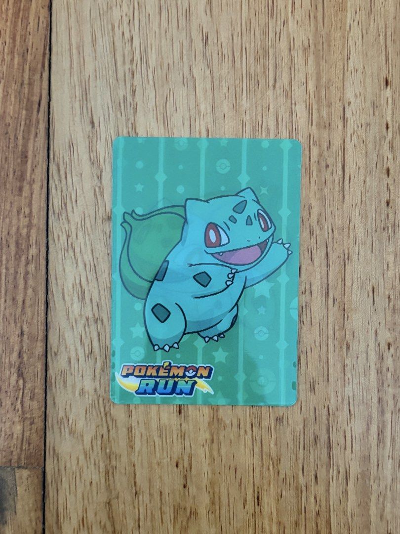 Bulbasaur (Category: Raw Singles) located in Pasig City. Submitted by riikawa (Listing ID 1465609208, Image 2). Description: - Lenticular Bulbasaur Card from Pokemon Run Inclusion - Yellow back with Pokémon Run logo and 30th anniversary graphic (Pokémon since 1996) .
