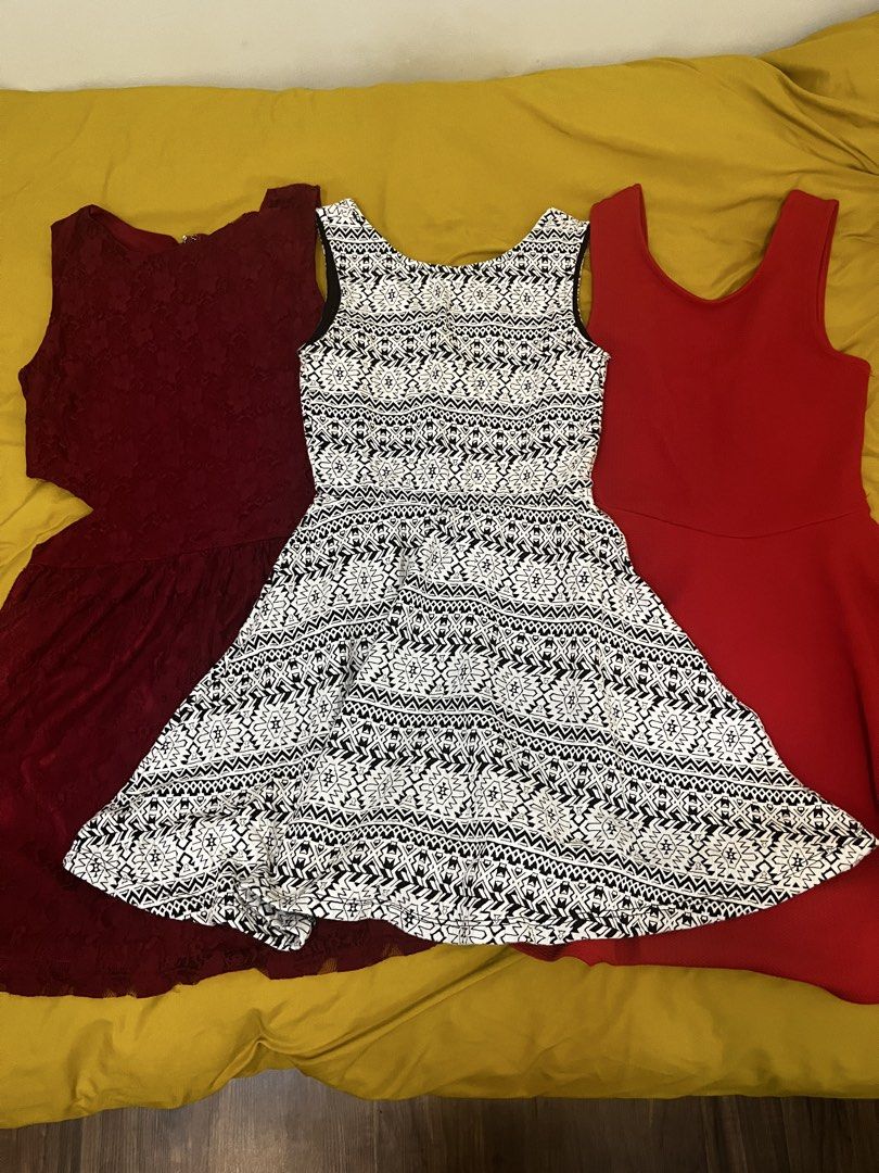 (BUNDLE) Dress (Category: Dresses) located in Quezon City. Submitted by declutteringbyjam (Listing ID 1465604268, Image 1). Description: - preloved -xs to small -bundle for 550 -250 each -additional for sf.