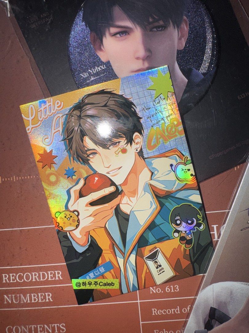 Caleb Xia Yizhou Set (Category: Other Merchandise) located in Calamba. Submitted by falzones (Listing ID 1465678292, Image 3). Description: I believe this is from their CD package last year? Anyway, inclusions (save for the poca) is here and complete!.