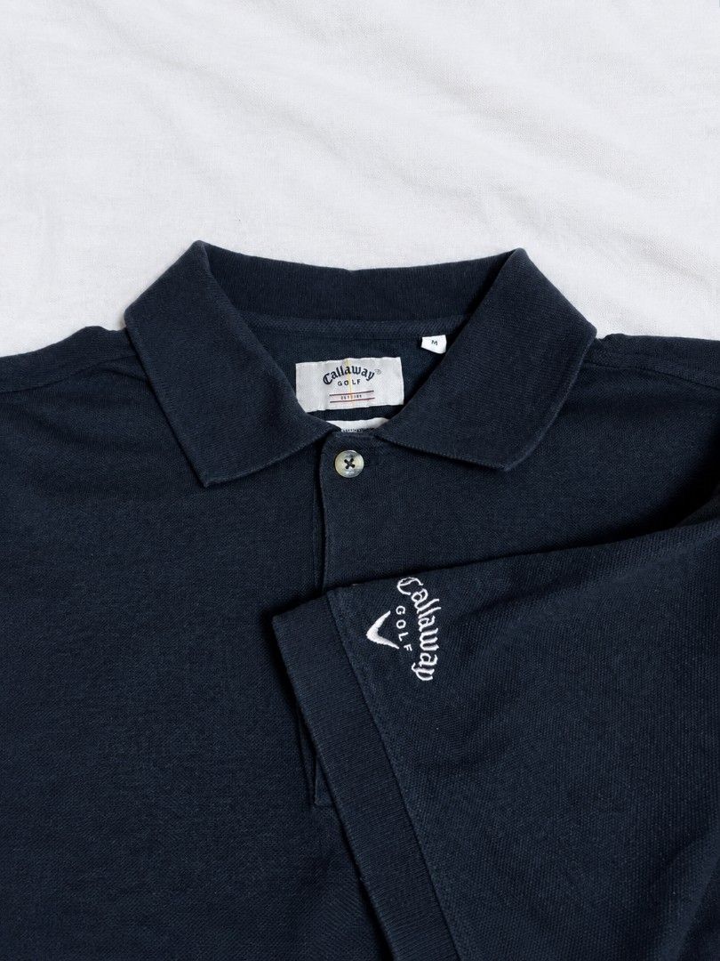 Callaway Golf Sport Polo (Category: Formal Shirts) located in Iligan City. Submitted by jydsale. (Listing ID 1465675765, Image 3). Description: ⛳ CALLAWAY GOLF POLO 🏌️‍♂️ 🏷️ Brand: Callaway Golf 📏 Size: Medium (M) 🎨 Color: Navy Blue 🧵 Material: 100% Combed Cotton 🇹🇭 Made in Thailand ✨ Embroidered Callaway Golf logo 👕 Classic golf/polo style 🔥 Perfect for casual wear or golf 💯 Nice vintage/thrift piece 💰 Price: ₱250 — Negotiable 🤝 📩 P