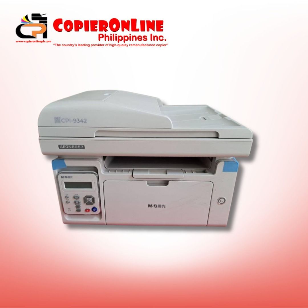 M&G M2200NW AEQN8957 Multifunction Printer (Category: Printers, Scanners & Copiers) located in Quezon City. Submitted by copieronlineinc (Listing ID 1465590064, Image 1). Description: 🖨️ M&G M2200NW MULTIFUNCTION PRINTER Monochrome laser multifunction printer for everyday printing, copying, and scanning. 📌 Model: M&G M2200NW 🔧 Product Code: AEQN8957 ♻️ Condition: Reconditioned 📦 Price: ₱18,700 ⚙️ Key Specifications: • Print Speed: Up to 22 pp