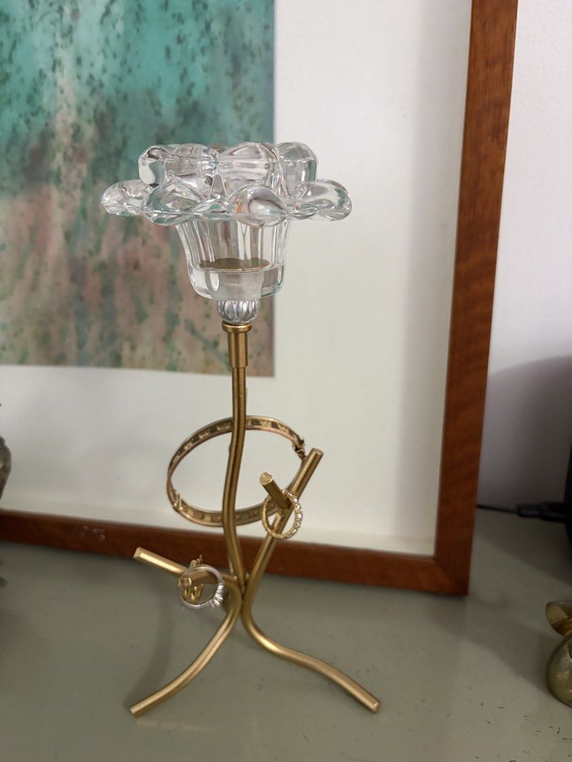 Candle holder/ jewelry holder (Category: Accessory Holder, Box & Organizers) located in Las Pinas. Submitted by cath_mill (Listing ID 1465671759, Image 2). Description: Candle holder/ jewelry holder Acrylic/ metal Height 10” New, unused travel souvenir Ships from Las Pinas Thank you.