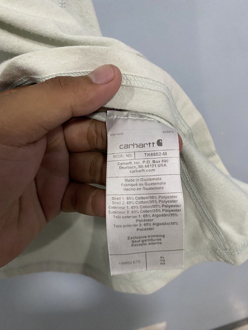 carhartt (Category: Activewear) located in Dumaguete. Submitted by hirrja97559 (Listing ID 1465714567, Image 3). Description: Carhartt‼️ XL 25x31 distressed condition 8/10 color rate with stains.