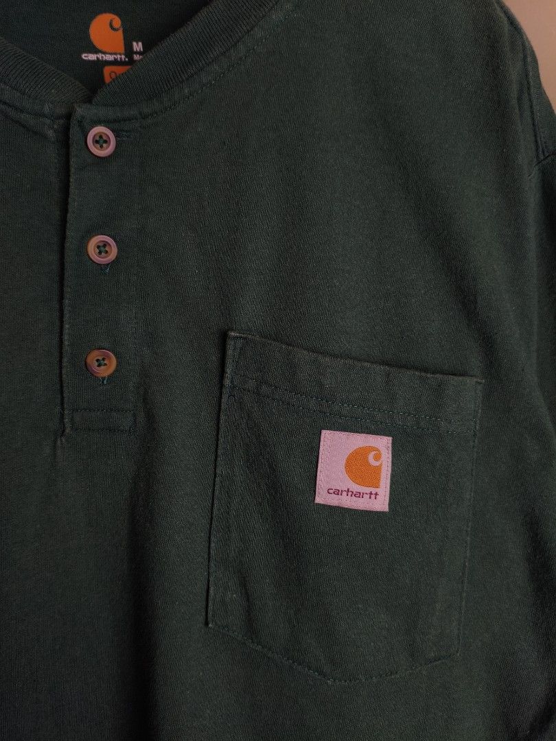 Carhartt K84 Hunter Green (Category: Tshirts & Polo Shirts ) located in Baguio. Submitted by baduo (Listing ID 1465672310, Image 3). Description: Carhart K84 Hunter Green 🔸𝐒𝐢𝐳𝐞: XL 🔸𝐈𝐬𝐬𝐮𝐞: Sign of Usage 🔸𝐂𝐨𝐧𝐝𝐢𝐭𝐢𝐨𝐧: Verygood Condition 🔸𝐃𝐢𝐦𝐞𝐬: 23.5 x 31 --- ₱650 +sf 📍Baguio City 🚛JNT shipping nationwide.