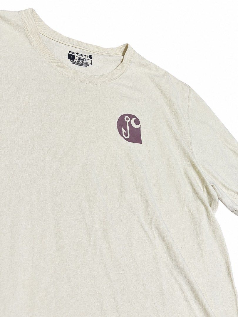 Carhartt Tee (Category: Tshirts & Polo Shirts ) located in Manila. Submitted by jawnty (Listing ID 1465733366, Image 1). Description: Can do shipping via Lalamove or J&T, COD via LBC Carhartt Tee Size large to XL Condition: 7.5/10 Crackprints and small pinhole Size: 23/30 ₱350 Negotiable 📍 Sampaloc, Manila Loc ‼️ Can do shipping via Lalamove or J&T, COD via LBC .