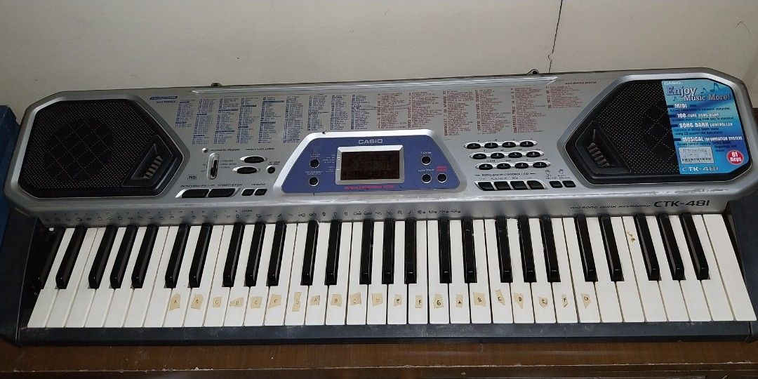 Casio CTK-481 Keyboard (Category: Musical Instruments) located in Cainta. Submitted by detheos7 (Listing ID 1465599954, Image 1). Description: well usedand working Casio CTK-481 Keyboard has flaws and 1 lost white key as seen in the picture.