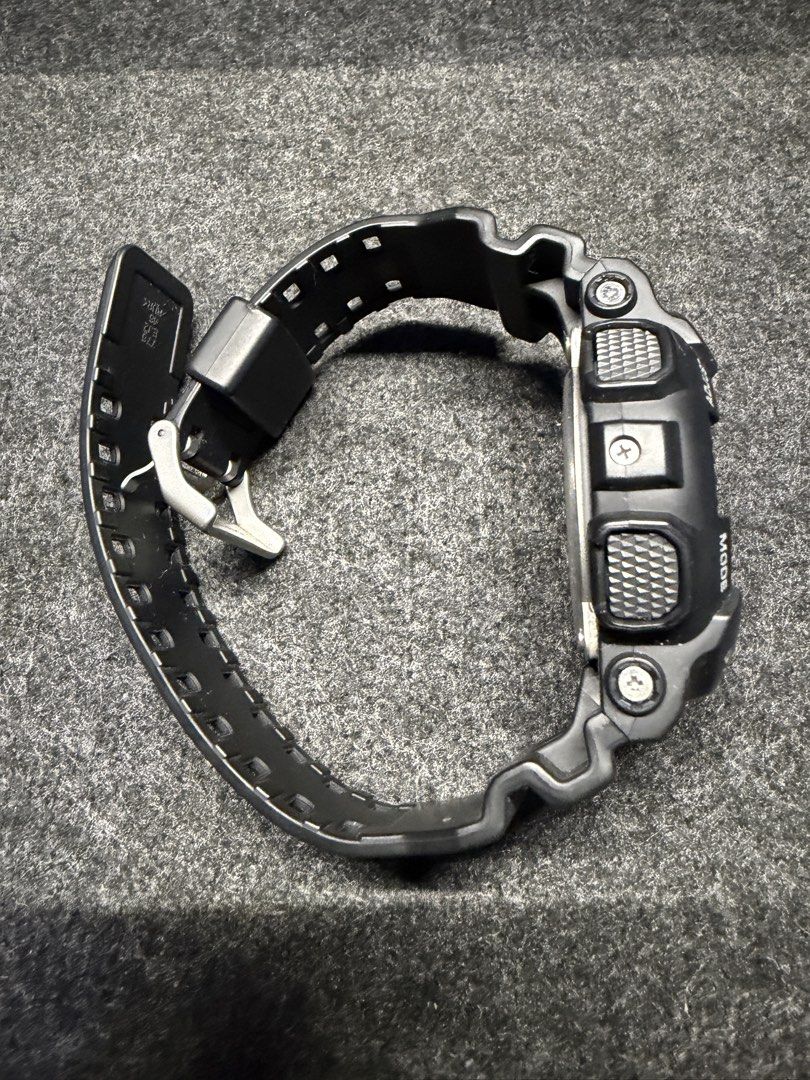 Casio G-Shock GD-100 Digital Watch Black (Category: Men's Watches) located in Pasay City. Submitted by gadgets_atbp (Listing ID 1465663217, Image 3). Description: Genuine / Authentic G-shock No issues, no problems Buttons, lights all working RFS: Decluttering - Brand: Casio G-Shock GD-100 - Color: Classic black (resin strap and bezel) - Display: Large digital screen with clear time, date, day, and sub-dials - Durability: Shock-absorbing structure