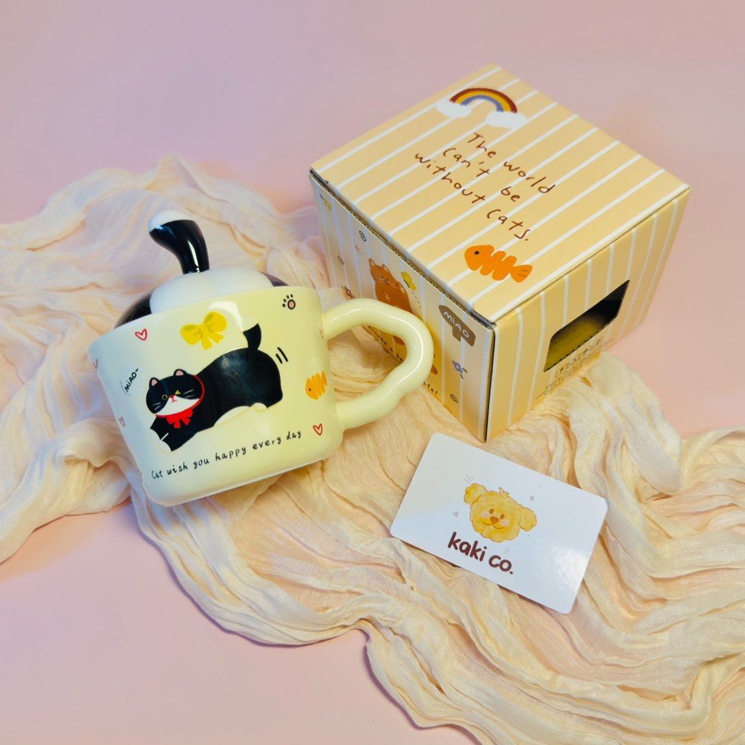 Cat Tail Lid Mugs (Category: Coffee & Tea Tableware) located in Dasmarinas. Submitted by kakis.collections (Listing ID 1465758973, Image 3). Description: .