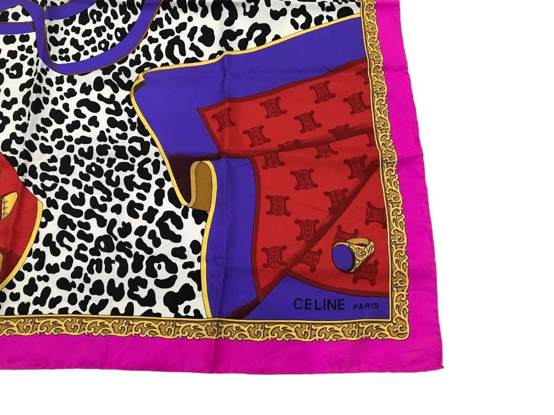 CELINE - Scarf (Like New) (Category: Scarves) located in Duero. Submitted by njcc.thrift (Listing ID 1465691837, Image 2). Description: Brand: CELINE - Scarf ‎ ‎📌Price: 3,599 (Free Shipping) ‎📌 Dimes : W: 35" x L: 35" ‎ ‎📌 Issue : ❌ ‎ ‎📌 Color rate: 9.8/10 ‎📌 Condition: Excellent (Like New) ‎📌 Color may vary due to lighting ‎ ‎📌 Location : Bohol ‎ ‎🔨 Payment first: Send receipt for confirmation of payment. ‎ ‎🔨 The item is thrifted, limi
