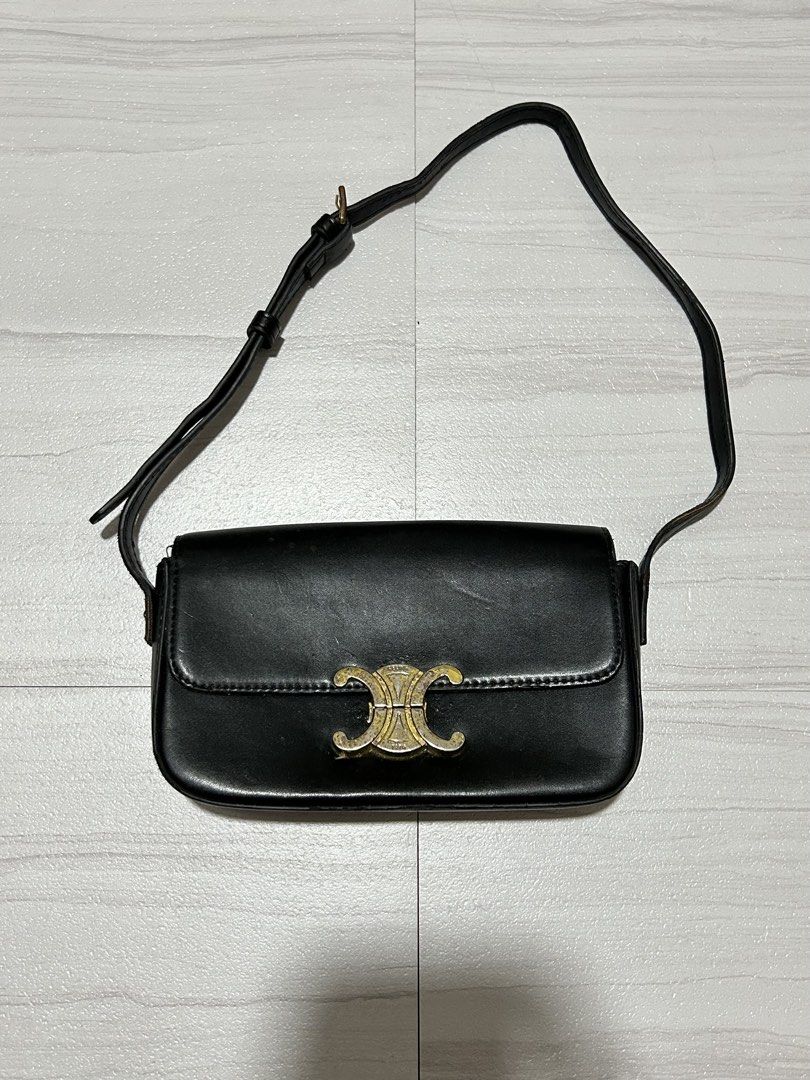 Celine Triomphe Shoulder Bag (Category: Shoulder Bags) located in Manila. Submitted by blessed.drei (Listing ID 1465710611, Image 1). Description: Used Adjustable Strap From Japan Surplus ₱300 + Shipping 📍 Deca Homes, Manila.