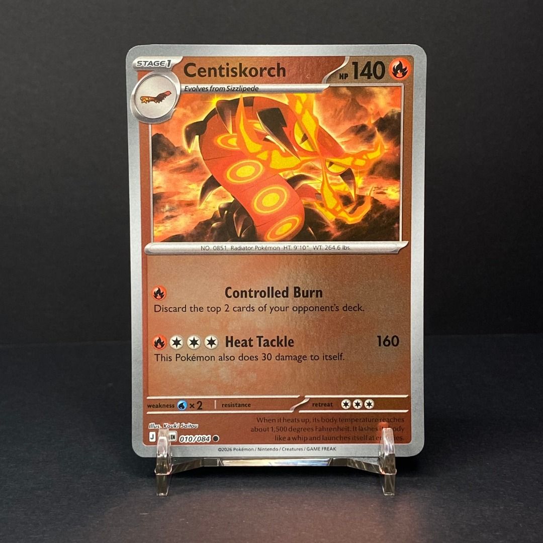 Centiskorch 010/084 Common (Category: Raw Singles) located in Pasig City. Submitted by precycled_ (Listing ID 1465676604, Image 1). Description: .