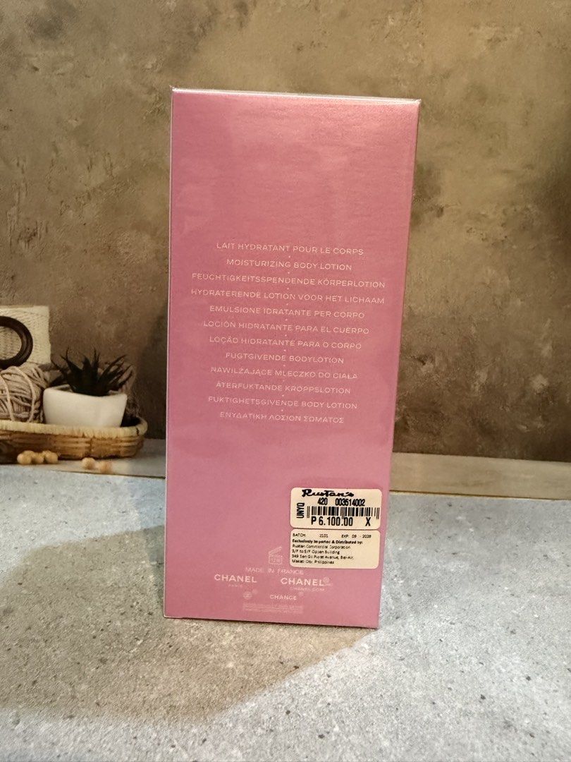 Chanel Lotion Edu Tendre (Category: Fragrance & Deodorants) located in Paranaque City. Submitted by oommggg (Listing ID 1465586458, Image 2). Description: Perfume Lotion Original From Rustans.