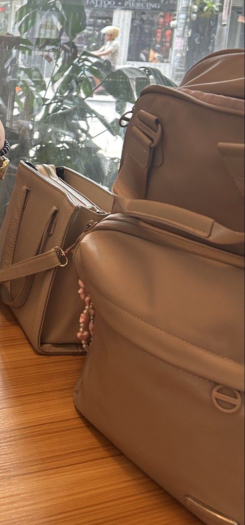Chantria Waterproof Backpack (Category: Backpacks) located in Talisay. Submitted by maeukie_ (Listing ID 1465744997, Image 3). Description: 🌸Brand/Model: Chantria CB00778 🌸Color: Khaki (sleek neutral shade that matches any outfit) 🌸Material: Waterproof, durable fabric 🌸Features: Roomy main compartment, convenient top handles, and exterior pockets 🌸Best for: School, travel, or daily commuting 🌸2-month old.